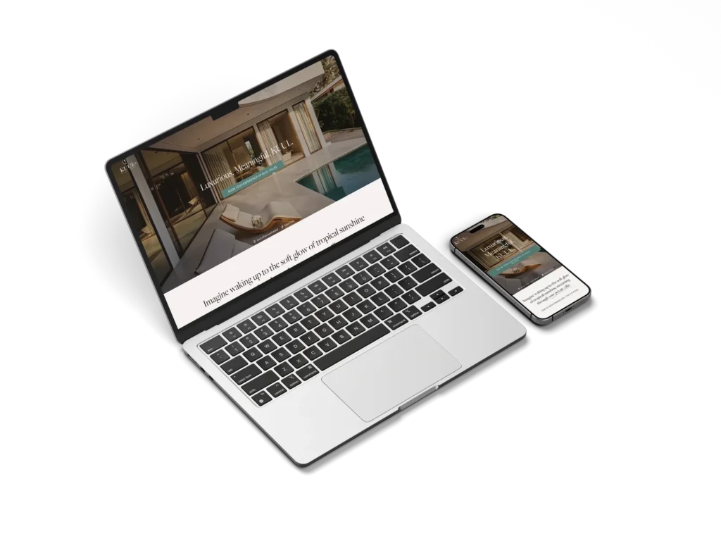 KUUL Villas koduleht sülearvutis ja telefonis